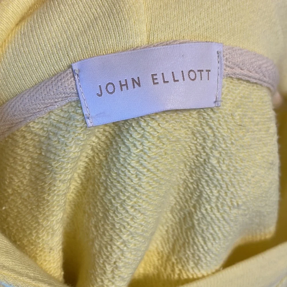 John Elliott premium French Terry oversized hoodie pullover side zips cotton XS - Picture 8 of 11